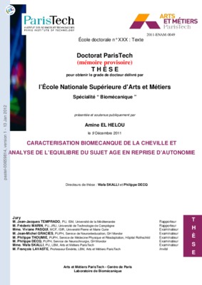 biomecanique de la cheville Book