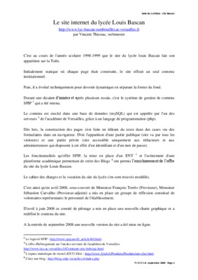 que du site internet du lycee Book