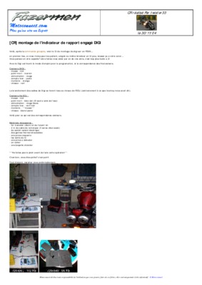 branchement indicateur de rapport engage sur 600 cbf 2005 Book