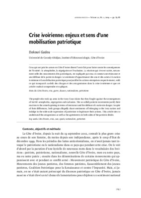 mamadou koulibaly crise ivoirienne Book