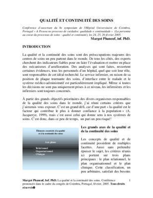 concept qualit d_un soin Book