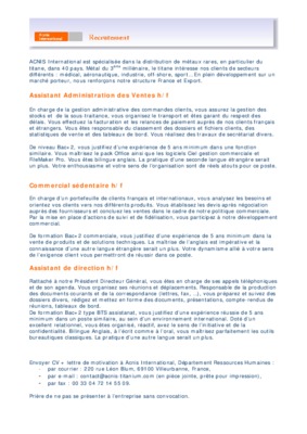 administration des ventes Book