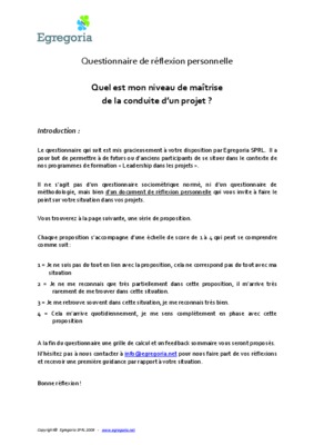 questionnaire quel conflut Book