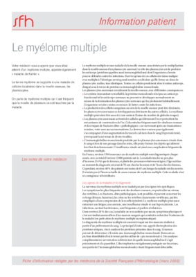 infections revelatrices de myelome Book