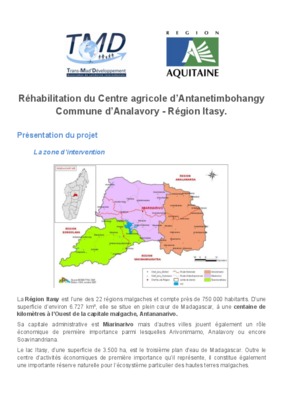 monographie de soavinandriana itasy Book