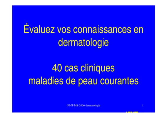 cas cliniques en dermatologie Book