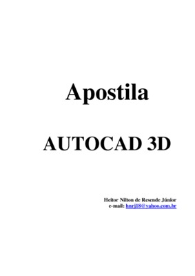 apostila autocad 2013 3d Book