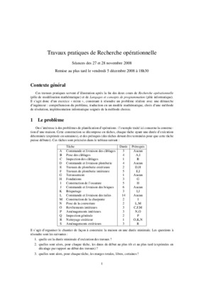 travaux pratqiues de recherche operationnelle Book