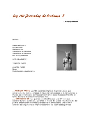 120 giornate di sodoma Book