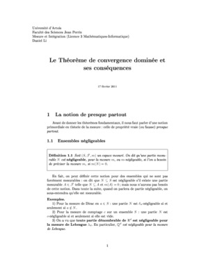 forme canonique theoreme de convergence dominee corrige Book
