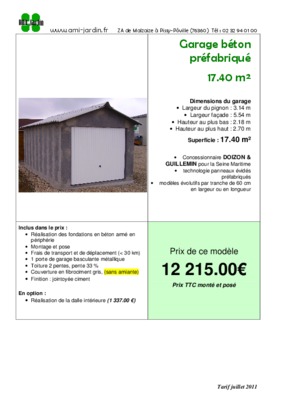 garage prefabrique double beton Book