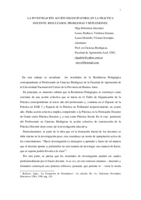 contexto y valoracion de la practica docente propia Book