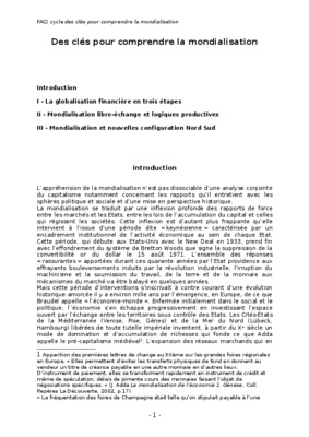100 fiche pour comprendre la mondialisation Book