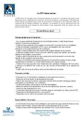 profil de poste eje adjointe de direction Book