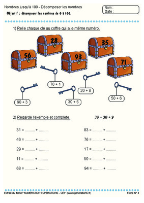 decomposition de nombres cm1 Book