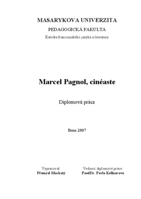 critique marcel pagnol Book