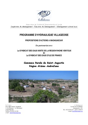 hydraulique villageoise amelioree Book