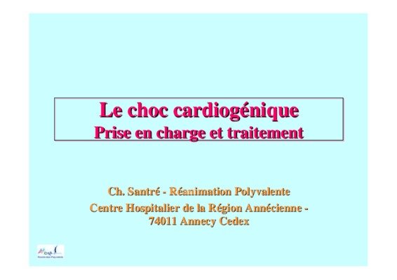 choc cardiogenique Book