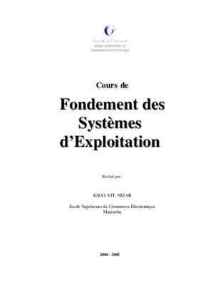 fondement des systemes d_exploitation cours Book