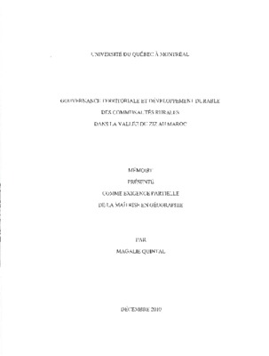 la gouvernance territoriale Book