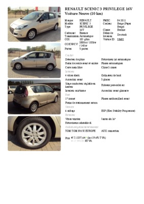 catalogue renault scenic privilege 1 9 dci Book