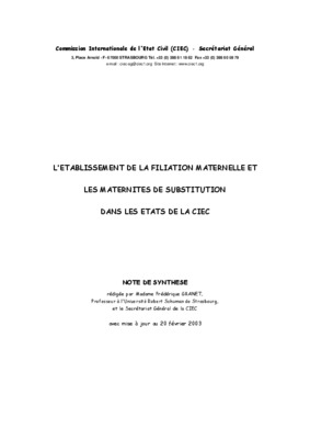 cameroun filiation naturelle contestation Book