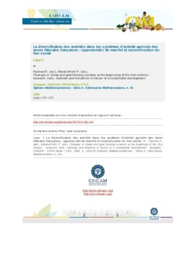 diversification des activites Book