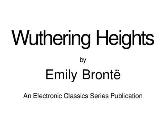 wuthering Book