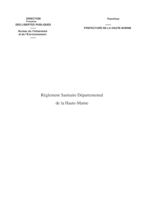 reglement sanitaire departemental la reunion 974 Book