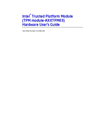 un trusted platform modul Book