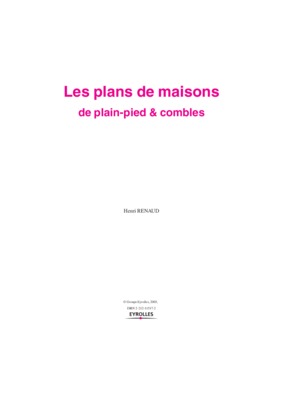 plans des villa Book