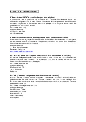 acteurs internationaux Book