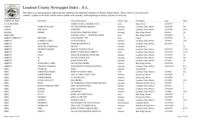 loudoun Book