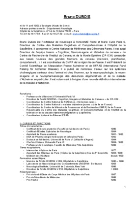 bruno dubois Book