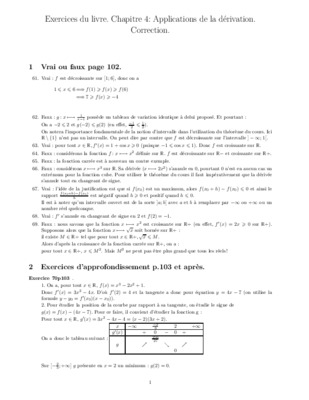 hyperbole 1re s chapitre 4 applications de la derivation exercices Book