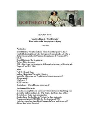 weltliteratur Book