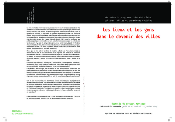 le devenir des villes et des compagnes Book