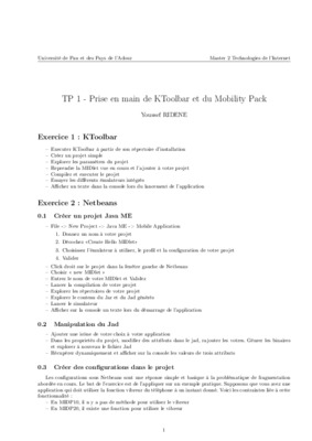 cours netbeans mobility pack Book
