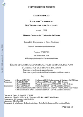 la commande des generatrices Book