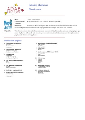utilisation mapserver Book
