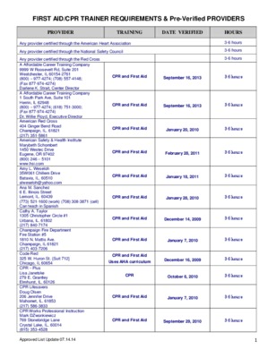 providers Book