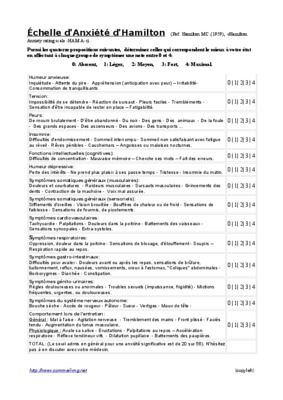 hars anxiete hamilton Book