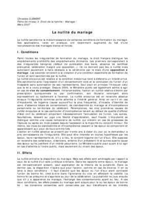 nullite du mariage Book