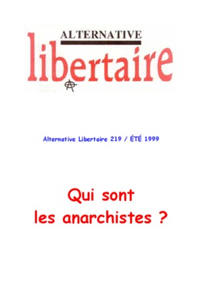 anarchistes Book