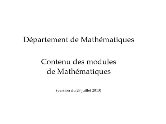 contenu des modules de la qualifacation Book