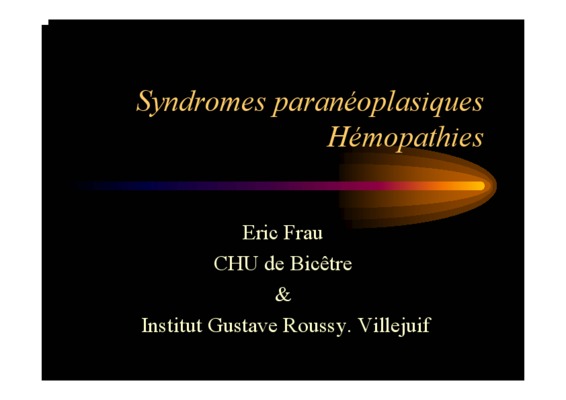 paraneoplasiques Book