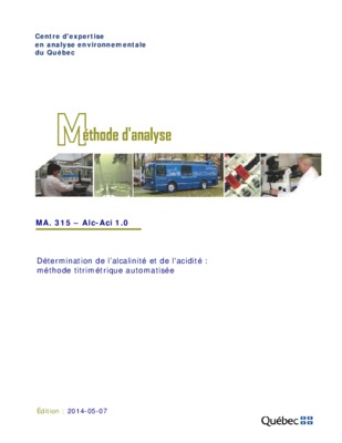 l alcalinite et le residu sec filtrable dans l eau Book