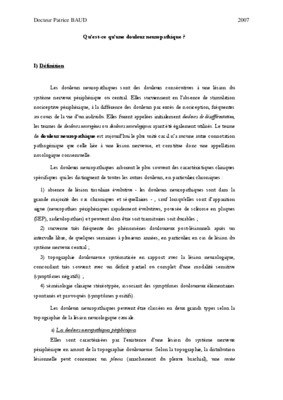 douleur neuropathique Book