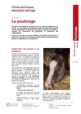 le poulinage Book