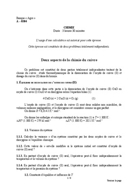 deux aspects de la chimie du cuivr Book